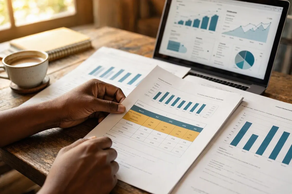 Rapport de suivi-évaluation avec tableaux et graphiques